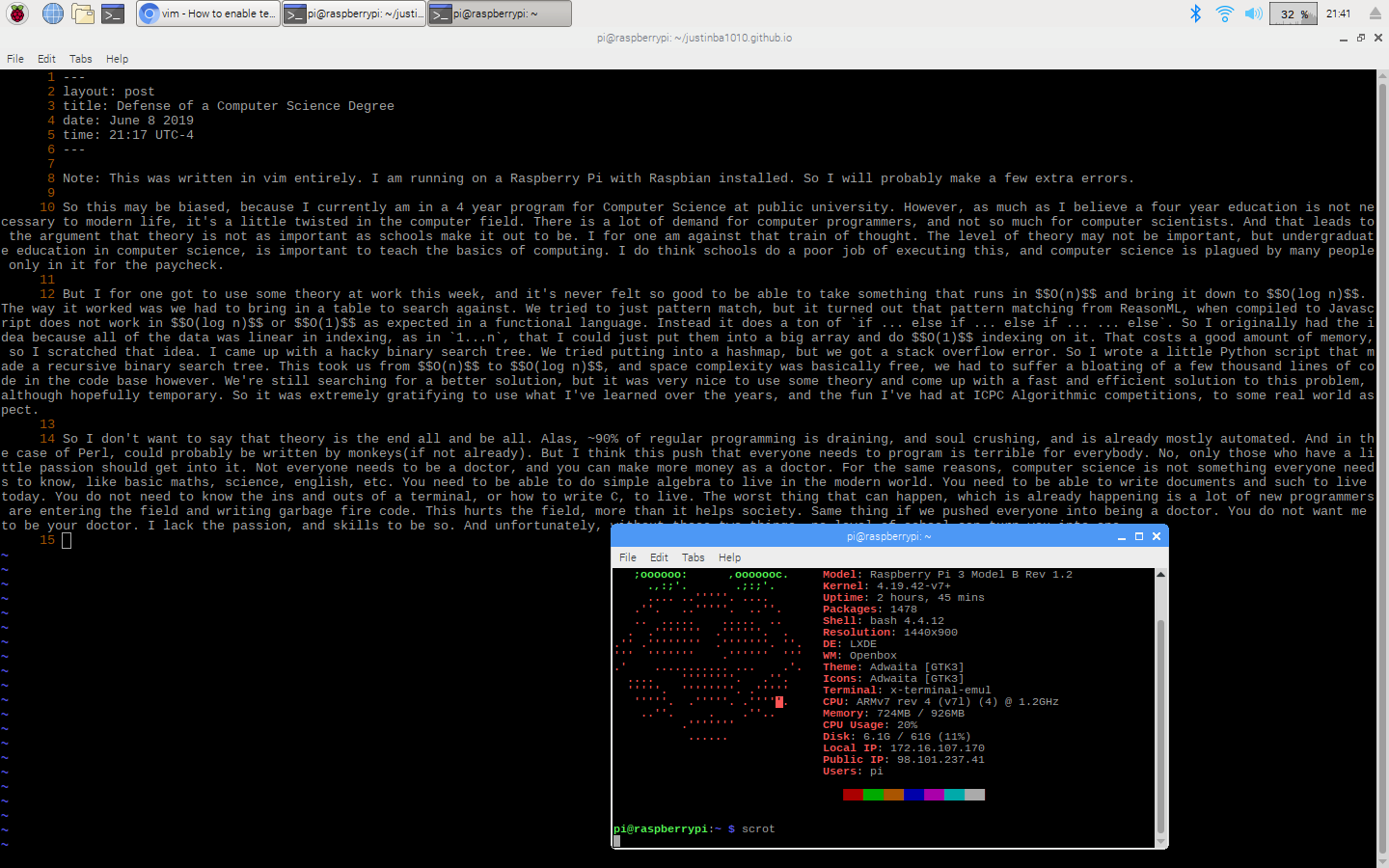 My Raspberry Pi